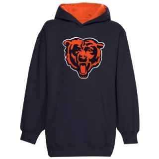 Chicago Bears Youth Logo Pullover Hoodie   Navy Blue