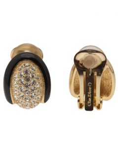 Christian Dior Vintage Rhinestone Clip On Earring   Amarcord Vintage Fashion