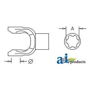 A & I Products SPLINED YOKE (7/1979>) Replacement for Ford   New Holland Part