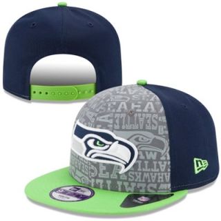 Youth New Era College Navy Seattle Seahawks 2014 NFL Draft 9FIFTY Snapback Hat