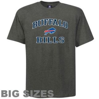 Buffalo Bills Charcoal Heart and Soul Big Sizes T shirt