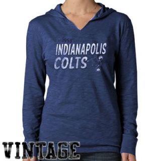 47 Brand Indianapolis Colts Ladies Primetime Hooded T Shirt   Royal Blue