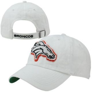47 Brand Denver Broncos Wallace Clean Up Adjustable Hat   White