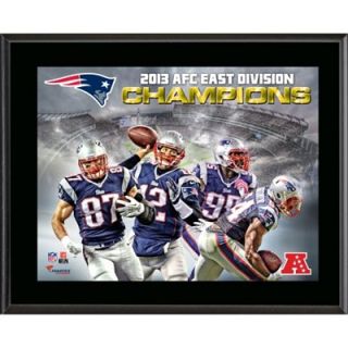 New England Patriots 2013 AFC East Champs Sublimated 10.5 x 13 Plaque