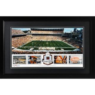 Heinz Field Pittsburgh Steelers Framed Panoramic Collage with Game Used Football Limited Edition of 500