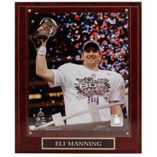 Eli Manning New York Giants 10.5 x 13 Super Bowl XLVI Trophy Celebration Plaque