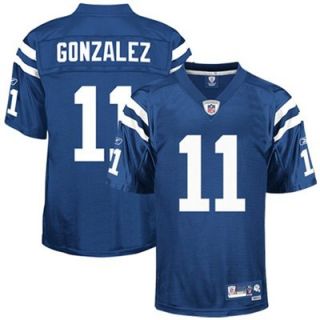Reebok NFL Equipment Indianapolis Colts #11 Anthony Gonzalez Royal Blue Premier Football Jersey