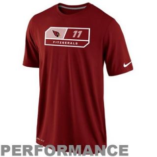 Nike Larry Fitzgerald Arizona Cardinals Dri FIT Legend Team Name Number Performance T Shirt   Cardinal