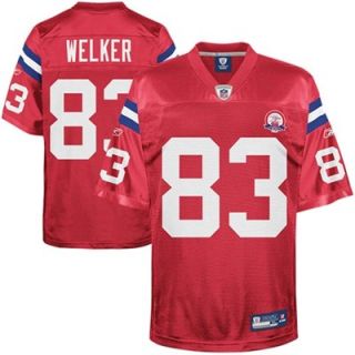Reebok Wes Welker New England Patriots AFL Throwback Replica Jersey   Red
