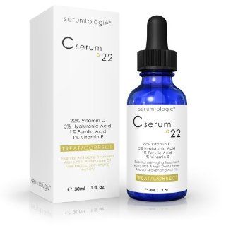  4th of July CelebrationBest C Serum for Face 22% Max Anti Aging Moisturizer  Anti Wrinkle  5% Hyaluronic Acid  1 % Vitamin E  1% Ferulic Acid Combine to Form the Most POTENT Daily Age Defying Treatment Available. Professional Formula. C