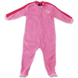 Houston Texans Infant Girls Color Blocked Blanket Full Zip Sleeper   Pink