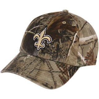47 Brand New Orleans Saints Clean Up Adjustable Hat   Realtree Camo  