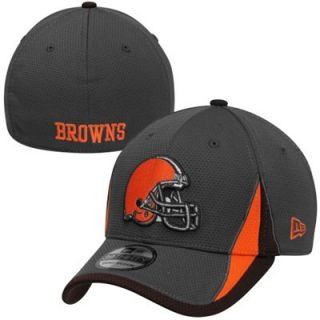 New Era Cleveland Browns Training Replica 39THIRTY Flex Hat   Graphite