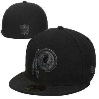 New Era Washington Redskins Basic 59FIFTY Fitted Hat   Black/Gray