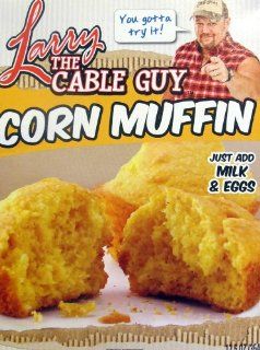 Larry the Cable Guy Corn Muffin Mix 12.5 Oz. Box.You Gotta Try It Git R Done  Grocery & Gourmet Food