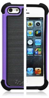 Ionic EXPLORER Case for "The new iPhone" new Apple iPhone 5 Apple iPhone 5S (AT&T, T Mobile, Sprint, Verizon) (Black/Purple) [Doesn't fit iPhone 4/ iPhone 4S] Cell Phones & Accessories