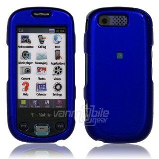 VMG For Samsung HighLight T749 Cell Phone Glossy Hard Case Cover   Blue Cell Phones & Accessories