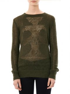 Mohair lace knit sweater  Thakoon Addition