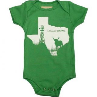 Locally Grown Clothing Co. Unisex Baby Texas State Scape Onesie Grass 18 24 Clothing