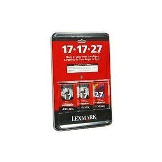 Lexmark 17/17/27 (10N1094) Black/Color Ink Cartridges, 3/Pack Electronics