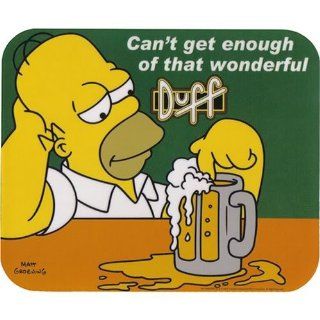 Homer Simpson "Can't Get Enough of that Wonderful Duff" Mousepad Computers & Accessories