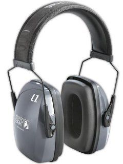 Howard Leight Leightning L1 Light Gray Metal Headband Noise Blocking Earmuffs   Safety Ear Muffs  