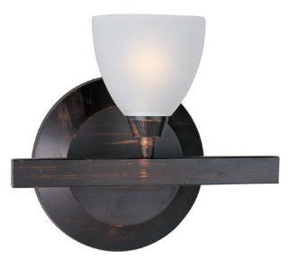 ET2 Lighting E31010 10 Fuse 1 Light Wall Mount Sconce, Bronze with Clear/White Glass    