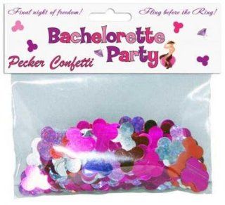 Gift Set Of Bachelorette Party Pecker Confetti And Fetish Fantasy Series Furry Love Cuffs   Black Health & Personal Care