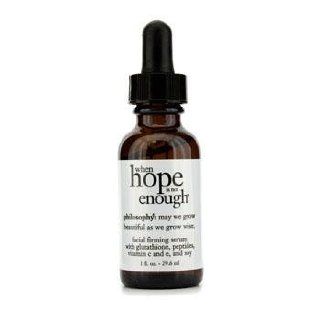 Philosophy When Hope Is Not Enough Facial Firming Serum With Glutathione, Peptides, Vitamin C And E And Soy 29.6Ml/1Oz Beauty