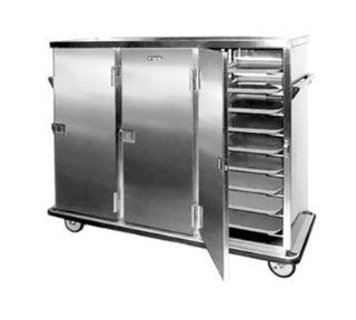 FWE   Food Warming Equipment ETC 24 Patient Tray Cart, 3 Door, 24 Tray Capacity, Full Bumper, Stainless., Each Kitchen & Dining