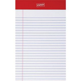 Perforated Notepad, Narrow Ruled, White, 5 x 8, 12/Pack