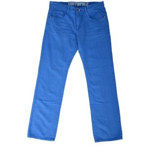 Southpole Color Denim Crinkle Pants   Mens   Casual   Clothing   Royal