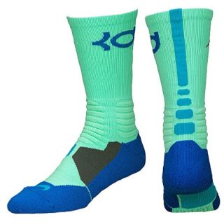 Nike KD Hyper Elite Crew Socks   Mens   Basketball   Accessories   Light Lucid Green/Military Blue/Turbo Green/Orange