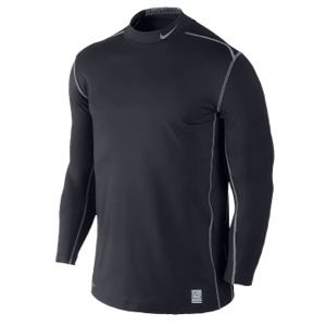 Nike Pro Combat Hyperwarm DF Fitted Mock 2.0   Mens   Training   Clothing   Cool Grey/Black