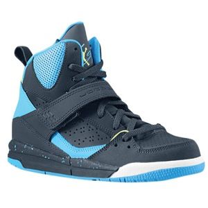 Jordan Flight 45 High   Boys Preschool   Basketball   Shoes   Wolf Grey/Dark Powder Blue/Volt Ice/White