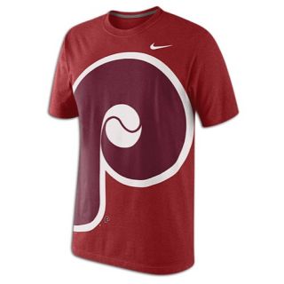 Nike MLB Big Coop Logo T Shirt   Mens   Baseball   Clothing   Philadelphia Phillies   Maroon Heather