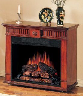 Shop Classic Flame Strasburg Vintage Cherry Fireplace with Casters at the  Home Dcor Store. Find the latest styles with the lowest prices from Classic Flame