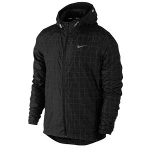 Nike Dri FIT Flicker Hurricane Jacket   Mens   Running   Clothing   Black/Reflective Silver