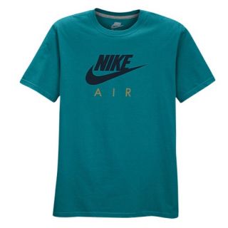 Nike Air S/S T Shirt   Mens   Casual   Clothing   Tropical Teal/Dk Grey Heather/Armory Navy