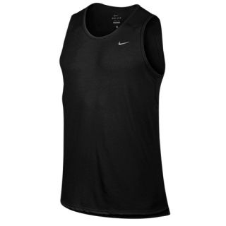 Nike Dri Fit Touch Tailwind Singlet   Mens   Running   Clothing   Black/Black/Reflective Silver