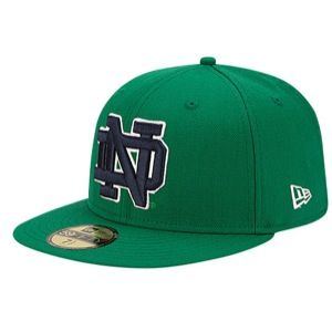 New Era College 59Fifty League Basic Cap   Mens   Basketball   Accessories   Notre Dame Fighting Irish   Fairway Green