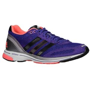 adidas adiZero Adios 2   Womens   Running   Shoes   Blast Purple/Black/Red Zest