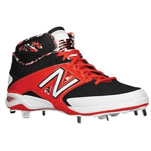 New Balance 4040v2 Metal Mid   Mens   Baseball   Shoes   Black/Red