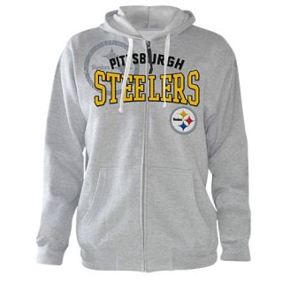 G III NFL Blindside Full Zip Hoodie   Mens   Football   Clothing   Pittsburgh Steelers   Athletic Grey