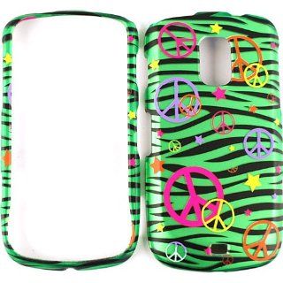 Samsung Galaxy S Lightray 4G R940 Peace Green Zebra Case Cover Hard Snap On Skin Cell Phones & Accessories
