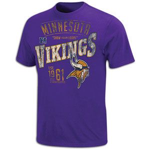 NFL Line To Gain T Shirt   Mens   Football   Clothing   Minnesota Vikings   Purple