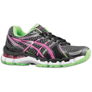 ASICS Gel   Kayano 19   Womens   Running   Shoes   Black/Electric Pink/Apple