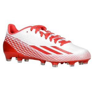 adidas adiZero 5 Star 3.0   Mens   Football   Shoes   White/University Red/University Red