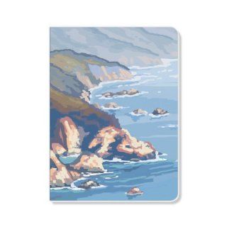 ECOeverywhere Ocean Cliffs Journal, 160 Pages, 7.625 x 5.625 Inches, Multicolored (jr11936)  Hardcover Executive Notebooks 