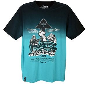 LRG Long Live The Trees Short Sleeve T Shirt   Mens   Casual   Clothing   Coral Blue